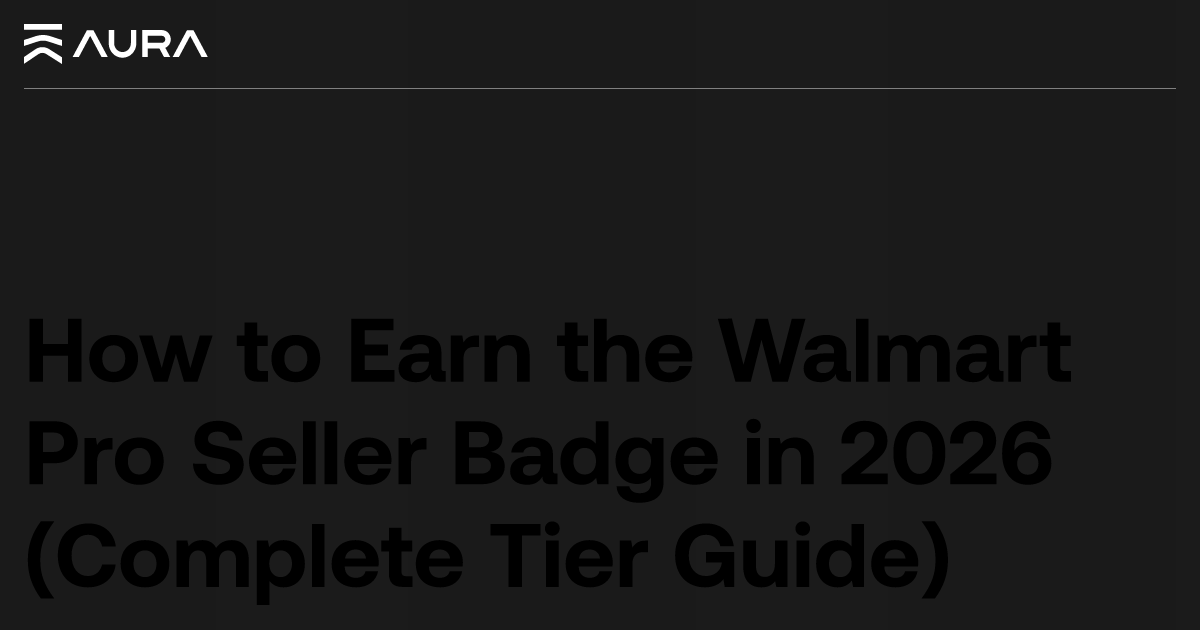 Walmart Pro Seller Program: 2026 Tier Guide for Sellers
